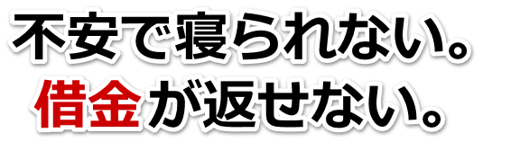 不安で寝られない。借金が返せない。紀の川市で弁護士や司法書士に無料相談する
